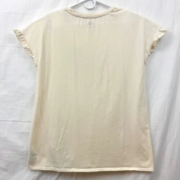 Disney DVC I'm Unplugged And On Vacation Sleeveless Tee Women XL Ivory - Picture 3 of 7